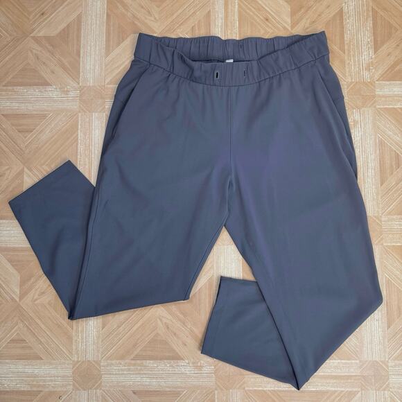 Lululemon Dark Shadow On the Fly 7/8 Crop Pant Womens Size 12 High Rise Slim Fit - Picture 10 of 14